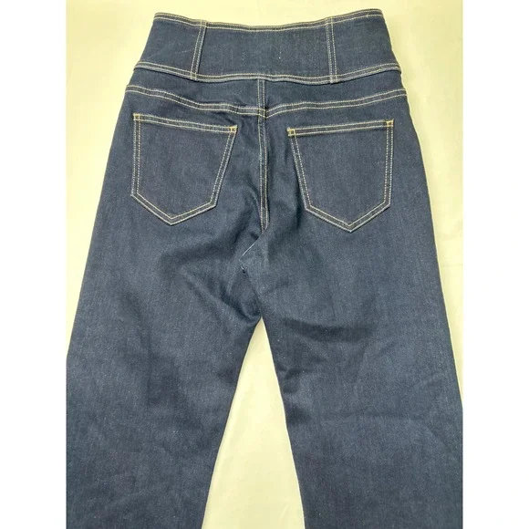 Joie High Waisted Button Fly Dark Wash Denim Jeans Size 27/4 - Picture 4 of 10